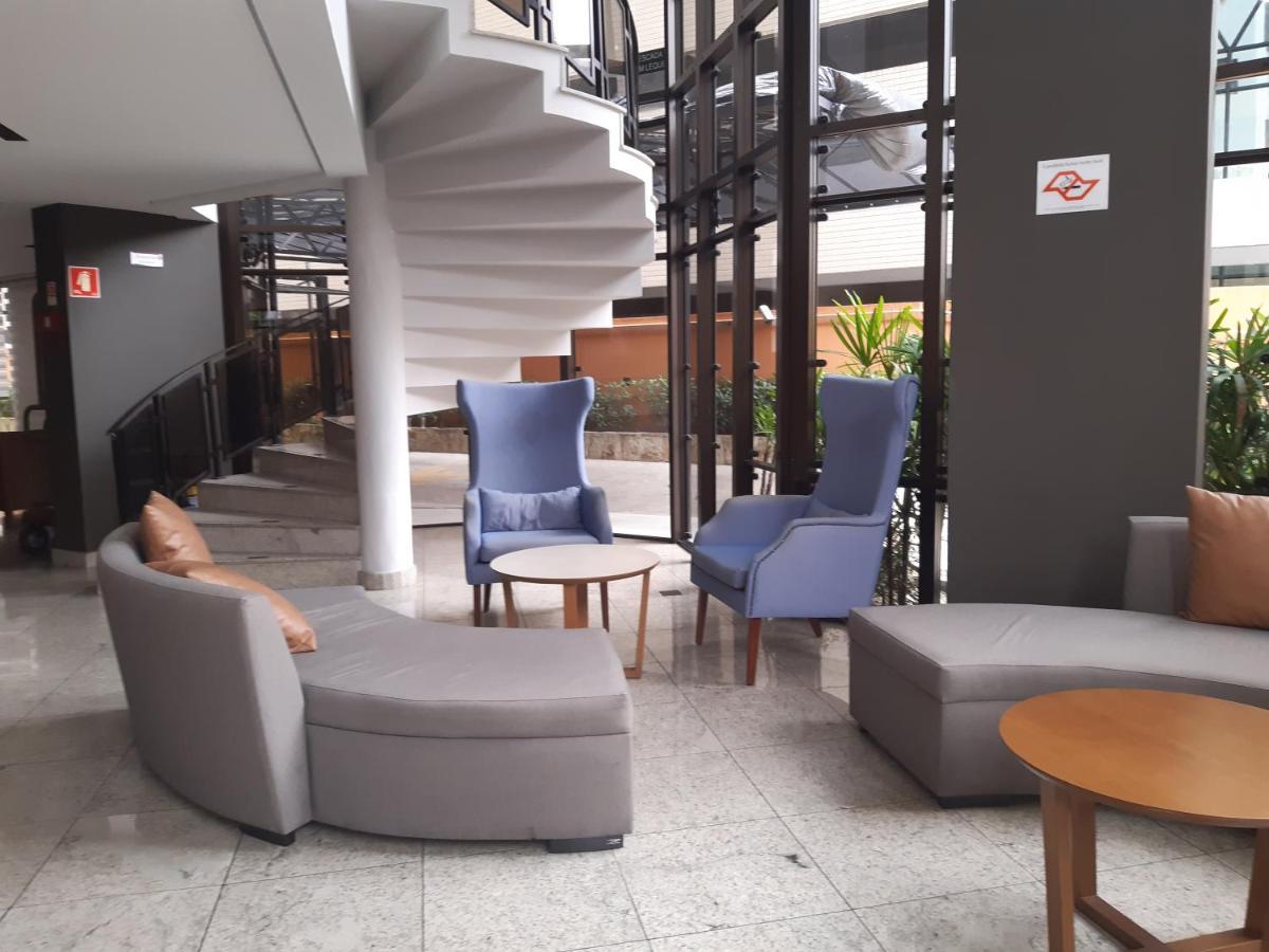 Lindo Flat No Edificio Cosmopolitan, Com Garagem E Piscina Apartment Santos  Ngoại thất bức ảnh