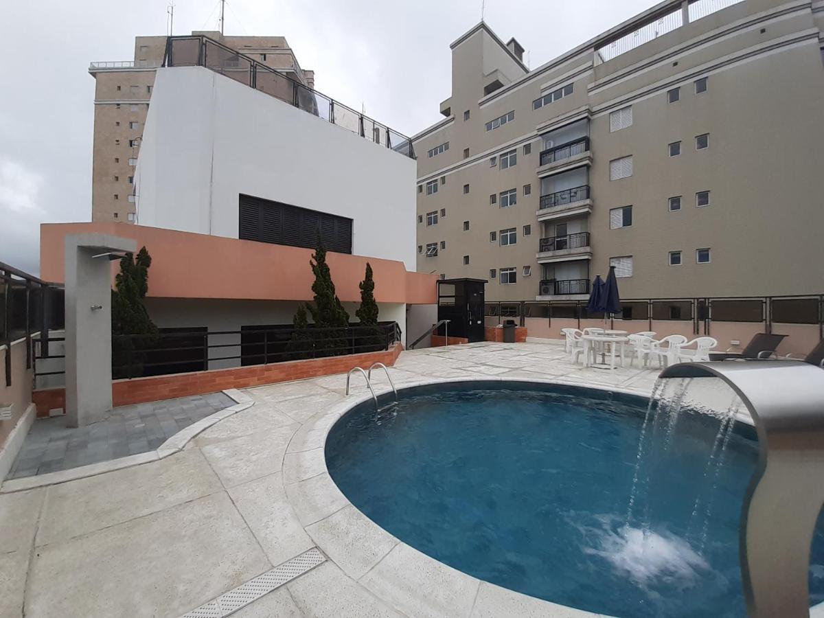 Lindo Flat No Edificio Cosmopolitan, Com Garagem E Piscina Apartment Santos  Ngoại thất bức ảnh